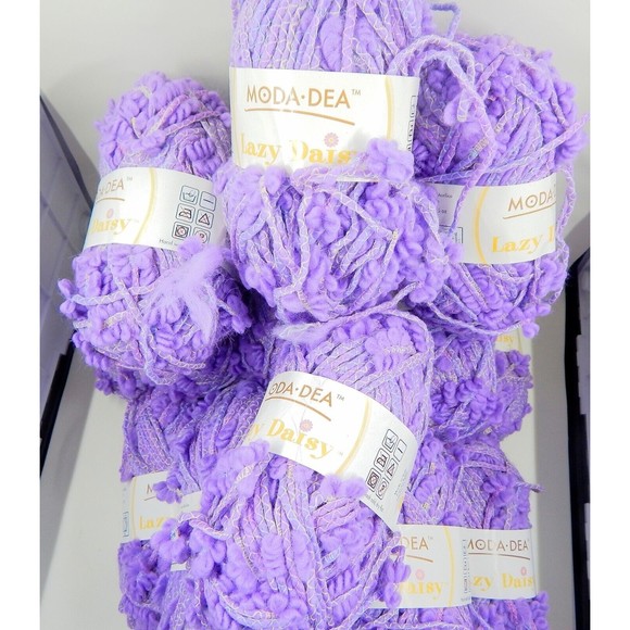 Moda Dea Lazy Daisy Purple Rain 1.76 oz 77 yd Each Made in Italy Lot of 15 - Picture 1 of 7